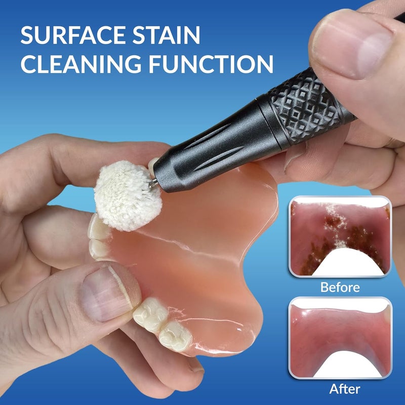 LadaBe Cordless USB Polishing Machine 35000 RPM, Helps Refine Edges for a Comfortable Fit, Remove Surface Stains, Edge Smoothing and Surface Finishing, Polishing Head Set with Step-by-Step Instructions, Gift - Image 5